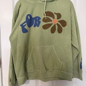 Urban Outfitters Light Green Oversized Hoodie